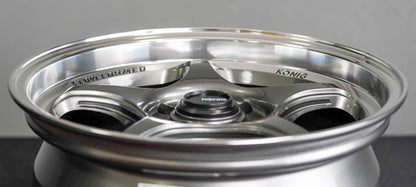 Konig Hyperspec- Anthracite Metallic Wheel w/ Mirror Machined Lip- 15x8 - 4x100 - ET35