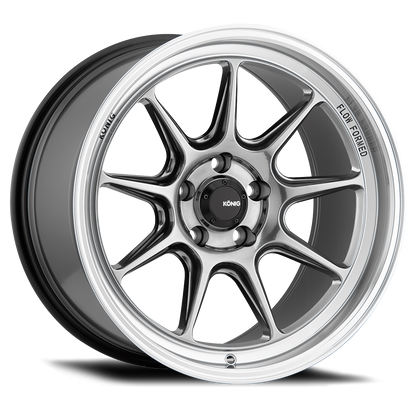 Konig Countergram Wheels (Set of 4) - Hyper Chrome / Machined Lip - 15x9 - 4x100 - ET35