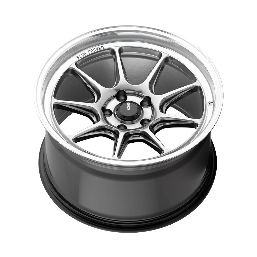 Konig Countergram Wheels (Set of 4) - Hyper Chrome / Machined Lip - 15x9 - 4x100 - ET35