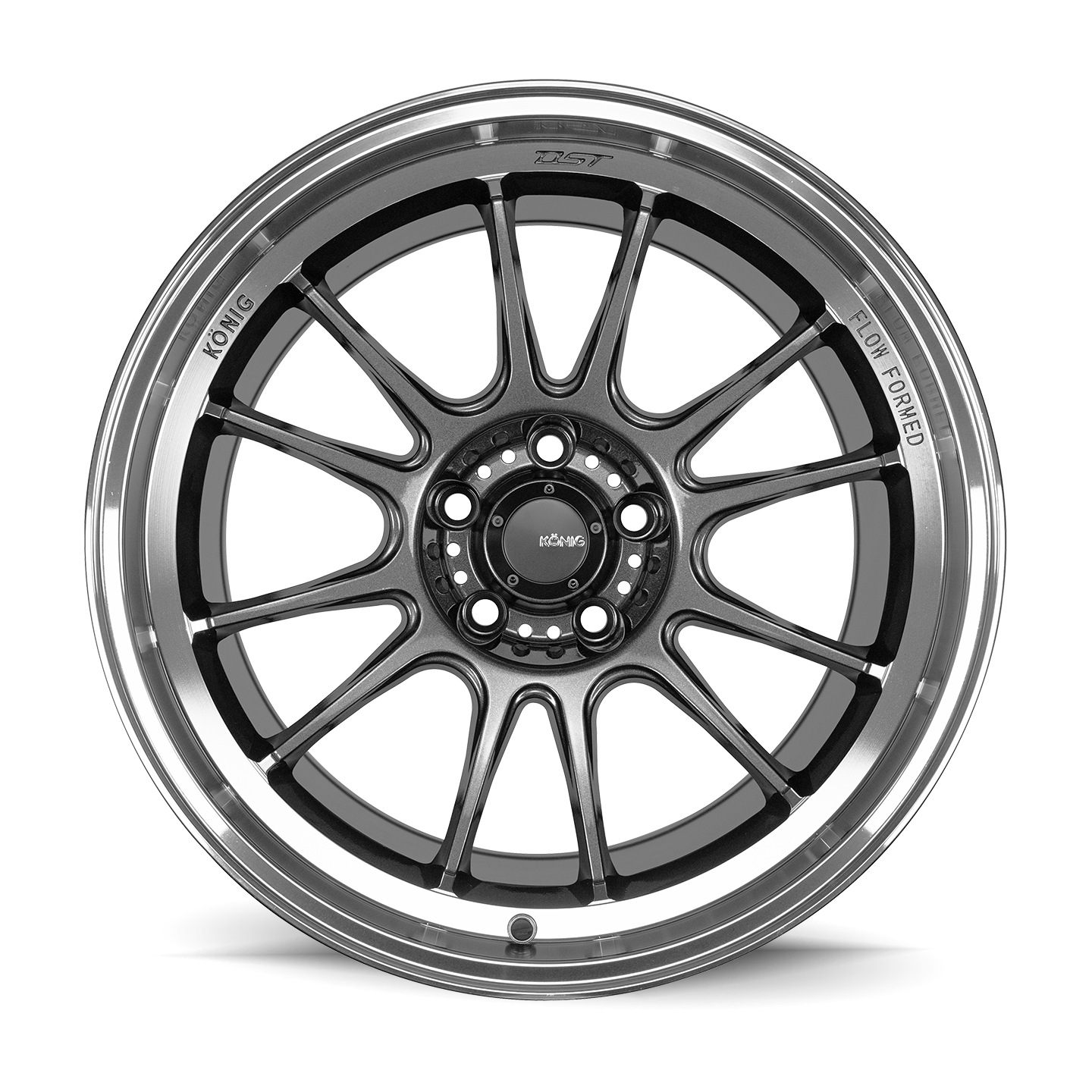 Konig Hypergram Wheels (Set of 4) - Metallic Carbon - 17x8 - 4x100 - ET45
