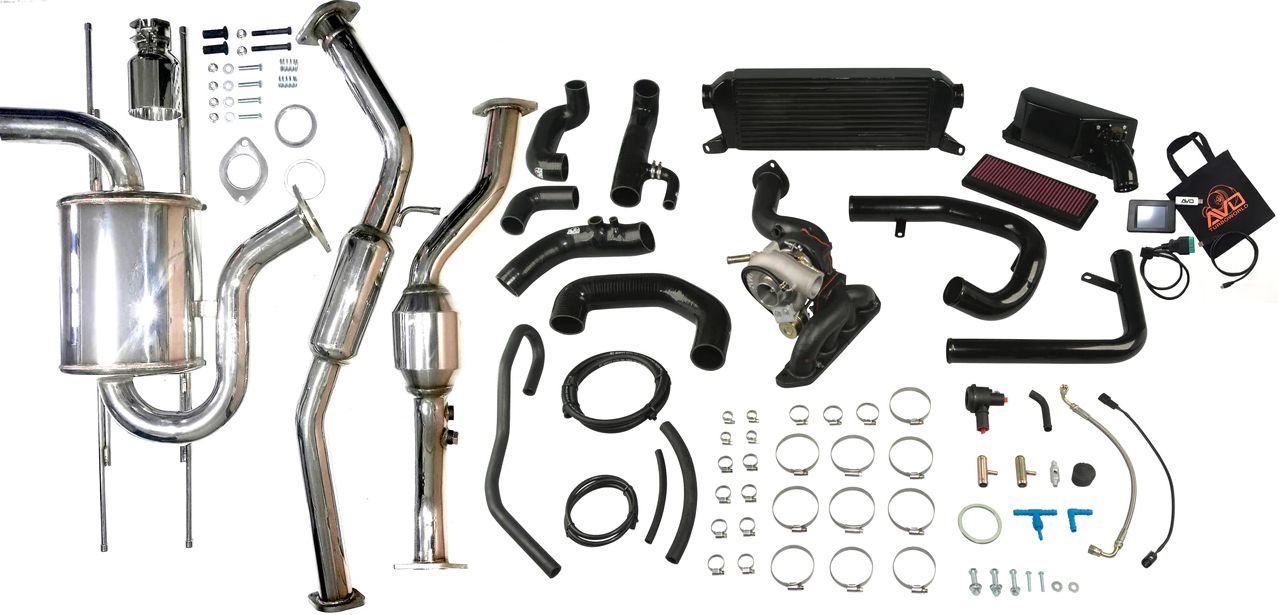 Stage #2 Turbo Kit including Reflash Tool & Maps, plus 2.5" Exhaust System for the Mazda MX-5 (ND1 - 2.0L Engine)