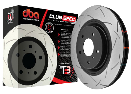 DBA 4000 Series T3 Slotted Front Brake Rotor for the Mazda MX-5 (ND1 & ND2 - 2.0L Engine)